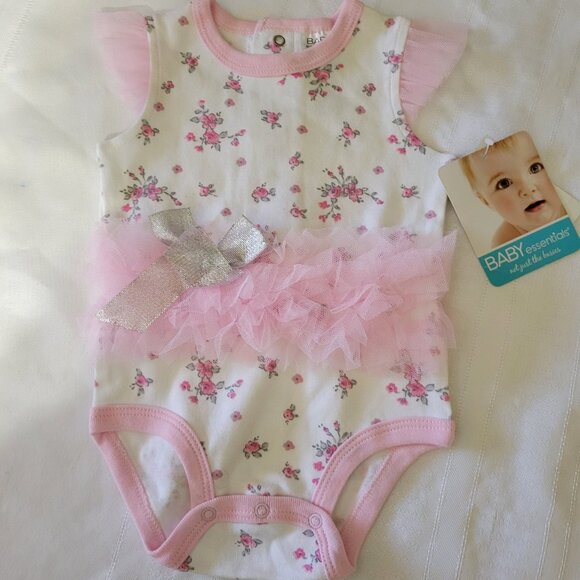 Baby Essentials NWT 6 month Bodysuit , floral. Mixed Bin Z31 - Picture 1 of 2